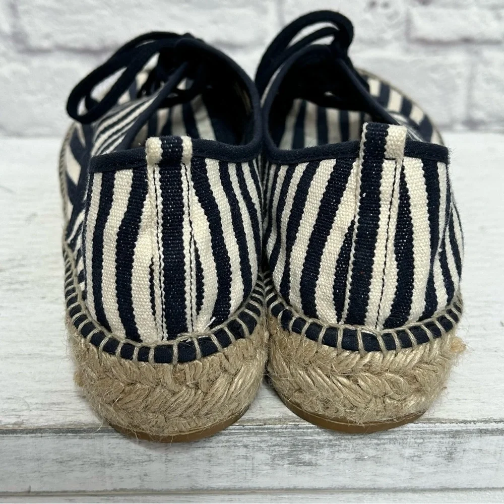 Loeffler Randall Alfie Navy Striped Espadrille Sneakers